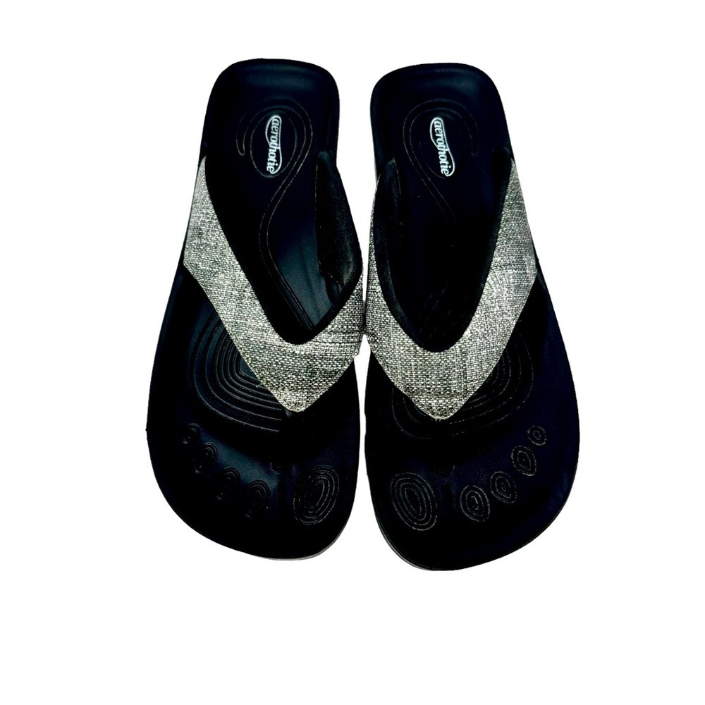 Aerothotie | Black and Grey Sandals | Size 7.5 - Picture 4 of 5